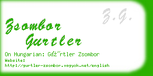 zsombor gurtler business card